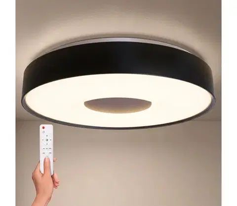 Svietidlá BRILAGI - stmievateľné LED stropné svietidlo JAMIS LED/48W/230V pr. 39 cm čierna + DO WO800-OEM50-40