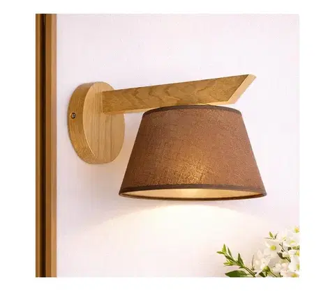 Svietidlá  Nástenné svietidlo ANTONIO 1xE14/40W/230V dub K-1.128/dab