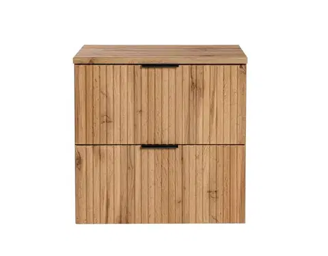 Nábytok ArtCom Kúpeľňová skrinka s doskou ADEL Oak D60/1 | 60 cm