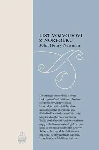 Kresťanstvo List vojvodovi z Norfolku - John Henry Newman