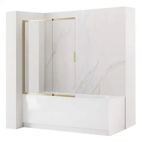 Sprchové dvere REA - Vaňová zástena posuvná Dario Brush Gold 120 REA-W7888