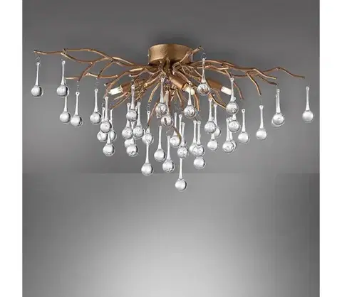 Svietidlá Paul Neuhaus 8090-11 - Prisadený luster ICICLE 4xG9/40W/230V 30x60 cm mosadz 8090-11