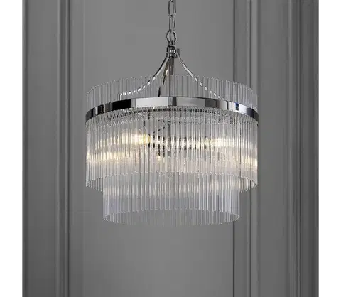 Svietidlá Endon 104113 - Luster na reťazi MARIETTA 3xE14/7W/230V lesklý chróm 104113