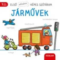 Leporelá, krabičky, puzzle knihy Első ablakos képes szótáram – Járművek