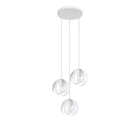 Svietidlá  SL.1084 - Luster na lanku TULOS 3xE27/60W/230V biela SL.1084