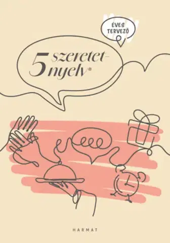 Motivačná literatúra - ostatné 5 szeretetnyelv - Éves tervező - bézs
