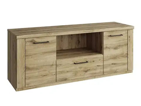 TV stolíky KONDELA Dorsi 2D1S/135 tv stolík dub navarra