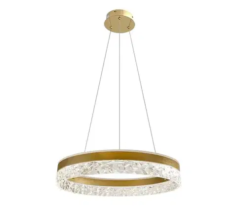Svietidlá  LED luster na lanku FROZI LED/32W/230V pr. 50 cm zlatý 31-35554