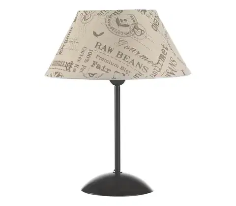 Lampy ONLI - Stolná lampa MAIDA 1xE27/15W/230V 38 cm hnedá 4876/L
