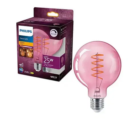 LED osvetlenie LED Stmievateľná žiarovka DECO Philips G93 E27/4,5W/230V 1800K 8719514269552