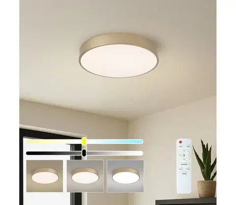 Svietidlá BRILAGI - LED stmievateľné stropné svietidlo POOL LED/48W/230V pr. 40 cm zlaté + DO BRI1018