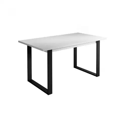 Stoly v podkrovnom štýle Rozkladací stôl St42 150/198x85cm biely