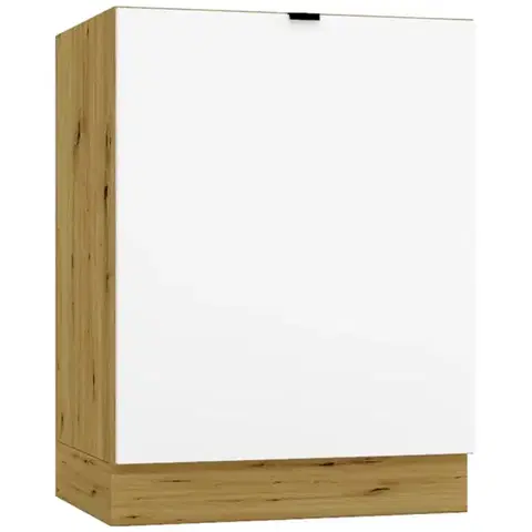 Kuchynské skrinky stojace Kuchynská skrinka Cosmo Gianna D60zl P/L Biela Aljaška/Dub Artisan
