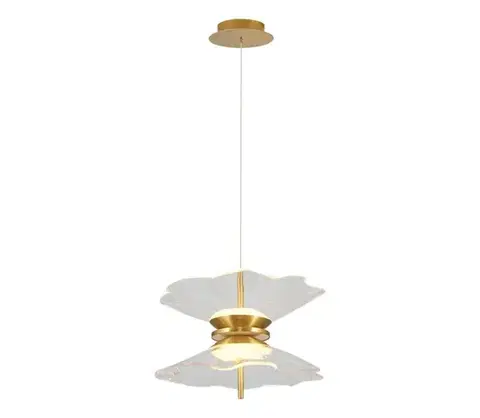 Svietidlá  LED luster na lanku BUTTERFLY 2xLED/10W/230V 3000K zlatá 414LRC1356