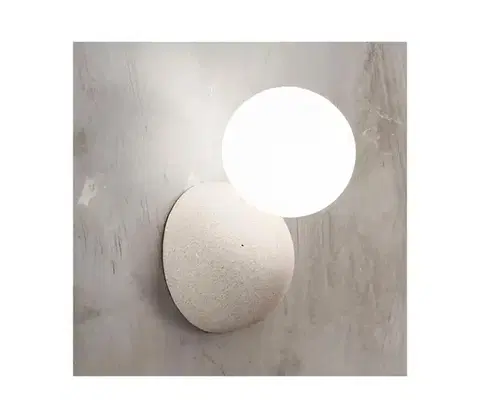 Svietidlá Ondaluce - Nástenné svietidlo ROCK 1xG9/7W/230V betón/biela AP.ROCK/BIANCO
