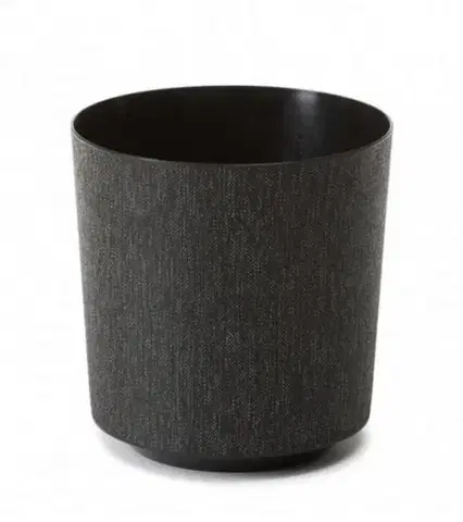 Kvetináče a truhlíky Kinekus Kvetináč plastový priemer 290 mm, GAMA, textil, čierny, výška 315 mm