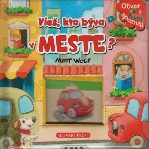 Leporelá, krabičky, puzzle knihy Vieš, kto býva v meste? - Matt Wolf