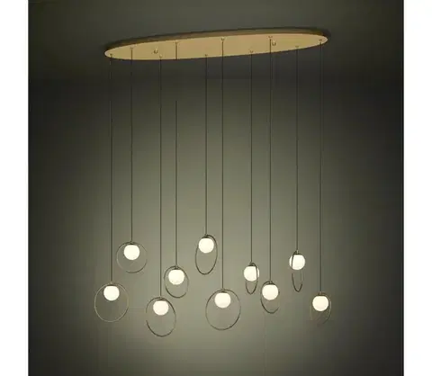 Svietidlá Eglo 390347 - LED Stmievateľný luster na lanku PORTOCOLOM 10xLED/3W/230V zlatá 390347