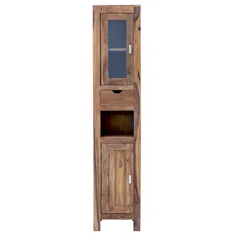 Kúpeľňový nábytok Skrinka do kúpeľne Amba 40x190x35 z indického masívu palisander