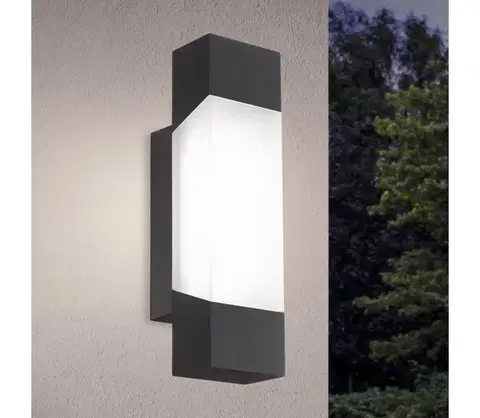Záhradné lampy Eglo 97222 - LED Vonkajšie nástenné svietidlo GORZANO LED/4,8W/230V 97222