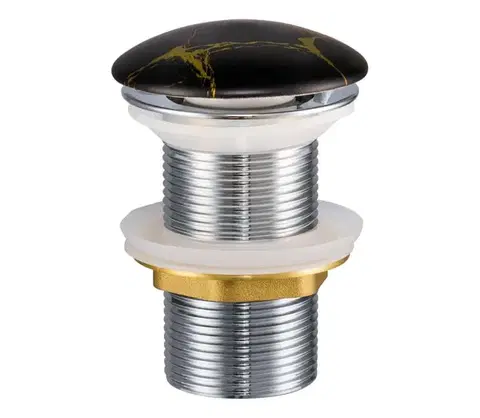 Svietidlá COMAD CLICK-CLACK T201M-B12-3-Umývadlový výpust CLICK-CLACK pr. 7 cm matná čierna CLICK-CLACK T201M-B12-3