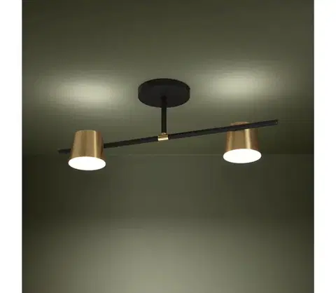 Svietidlá Eglo 39983 - LED Prisadený luster ALTAMIRA 2xGU10/4,6W/230V 3000K zlatá 39983