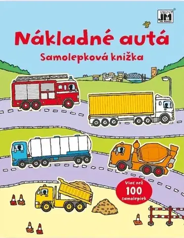 Nalepovačky, vystrihovačky, skladačky Nákladné autá: Samolepková knižka