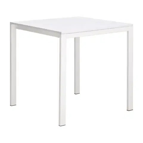 Jedálenské stoly Jedálenský stôl BISTRO 75x75 biely