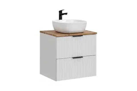 Skrinky s umývadlom ArtCom Kúpeľňová skrinka s umývadlom a doskou ADEL White DU60/1 | 60 cm