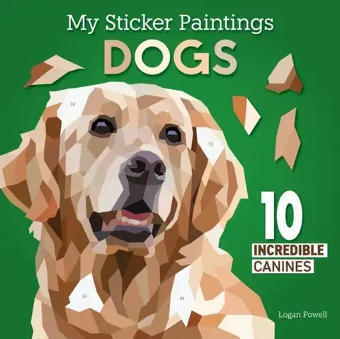 Nalepovačky, vystrihovačky, skladačky My Sticker Paintings: Dogs - Logan Powell