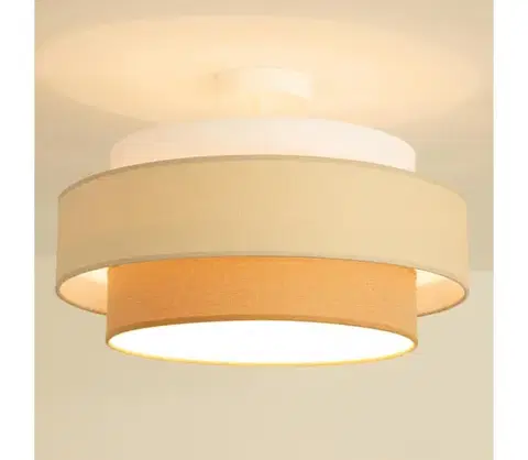 Svietidlá BRILAGI - Prisadený luster RESNA 1xE27/60W/230V pr. 40 cm krémová/béžová H0395