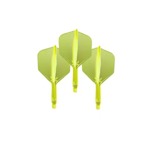 Násadky na šípky Letky Target K-Flex Neon No.6 Short 3ks fluo žltá