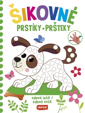 Nalepovačky, vystrihovačky, skladačky Šikovné prstíky / šikovné pršteky - zelený sešit / zelený zošit (cz/sk vydanie)