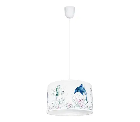 Svietidlá HEXE Detský luster OCEAN 1xE27/60W/230V 0904
