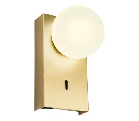 Svietidlá Redo 01-4657 - LED nástenné svietidlo NORMA LED/5W/230V CRI 90 USB zlaté 01-4657