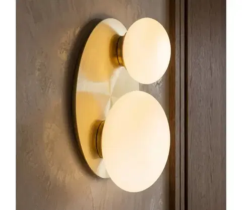 Svietidlá Ideal Lux - LED nástenné svietidlo NINFEA 2xG9/3W/230V zlaté 346533