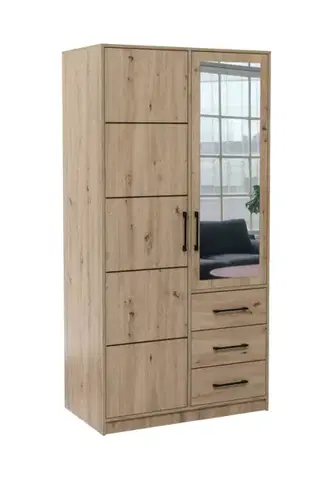 Šatníkové skrine ArtStol Šatníková skriňa KOS D2 | dub artisan
