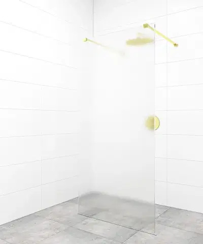 Sprchové dvere Sprchová zástena Walk-in 90 cm SAT vo farbe profilu zlatá SATBWI90MSZAVZ SATBWI90MSZAVZ