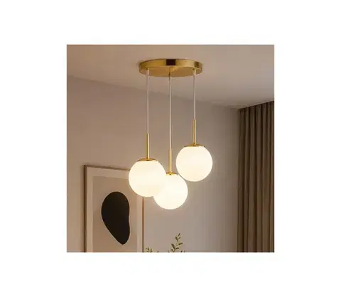 Svietidlá BRILAGI - Luster na lanku MILO 3xE27/60W/230V zlatý 62-004B