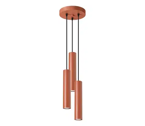 Svietidlá  SL.1492 - Luster na lanku LAGOS 3xGU10/10W/230V červená SL.1492