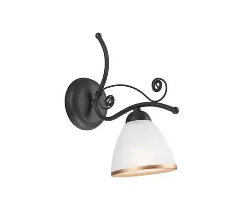 Svietidlá  Nástenná lampa RETRO II 1xE27/60W/230V antracit KM 1.51/antracyt