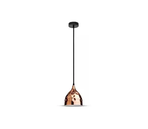 Svietidlá  Luster na lanku 1xE27/60W/230V rosegold 3714