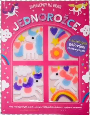 Nalepovačky, vystrihovačky, skladačky Samolepky na okná: Jednorožce - Jess Moorhouse