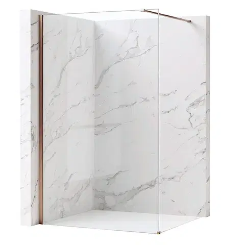Sprchové dvere REA/S - Sprchová zástena Flexi Transparent / Brush Copper 80 KPL-K99367
