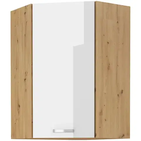 Kuchynské skrinky visiace Skrinka do kuchyne ARTISAN biely 60X60 GN-90 1F (45°)
