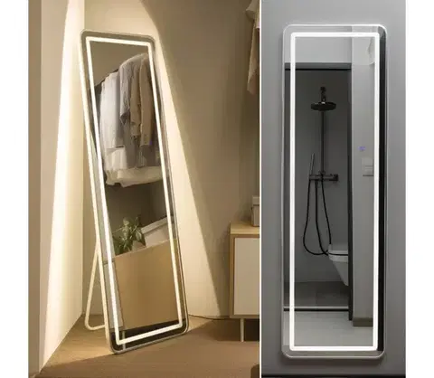 Svietidlá BRILAGI - Stojacie zrkadlo BELLEZA LED/42W/230V 160x50 cm IP44 CRI 90 stmievateľné +CCT FG-CY48-A01-16050-02-WHT