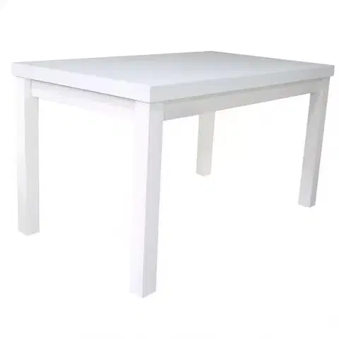 Jedálenské stoly Rozkladací stôl St-967 140/180x80cm Biely