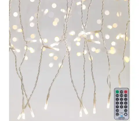 LED osvetlenie Eurolamp LED vonkajší stmievateľný záves CURTAIN 360xLED/8,4W/230V 2x2 m IP44 teplá biela +DO 600-11861