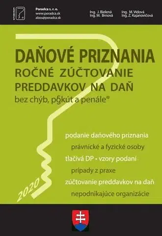 Dane, účtovníctvo Daňové priznania 2020 + vyplnené vzory a tlačivá - Kolektív autorov