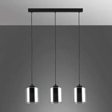 Lampy do obývačky Luster SIERRA 11718 MM BLACK 3XE27